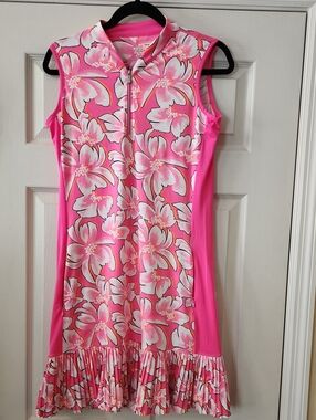 Tail Nabila  Floral Zip-Front Sport Golf Dress